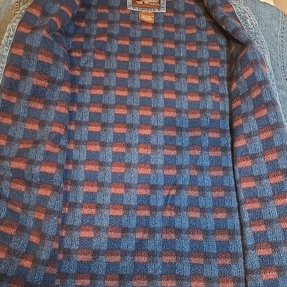 Levi’s Strauss Jacket Men’s Size L Button Up Trucker Fleece - Picture 4 of 9